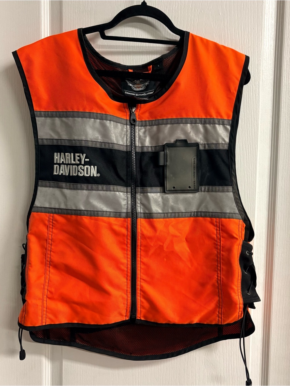 Harley-Davidson Orange and Black Reflective Safety Vest